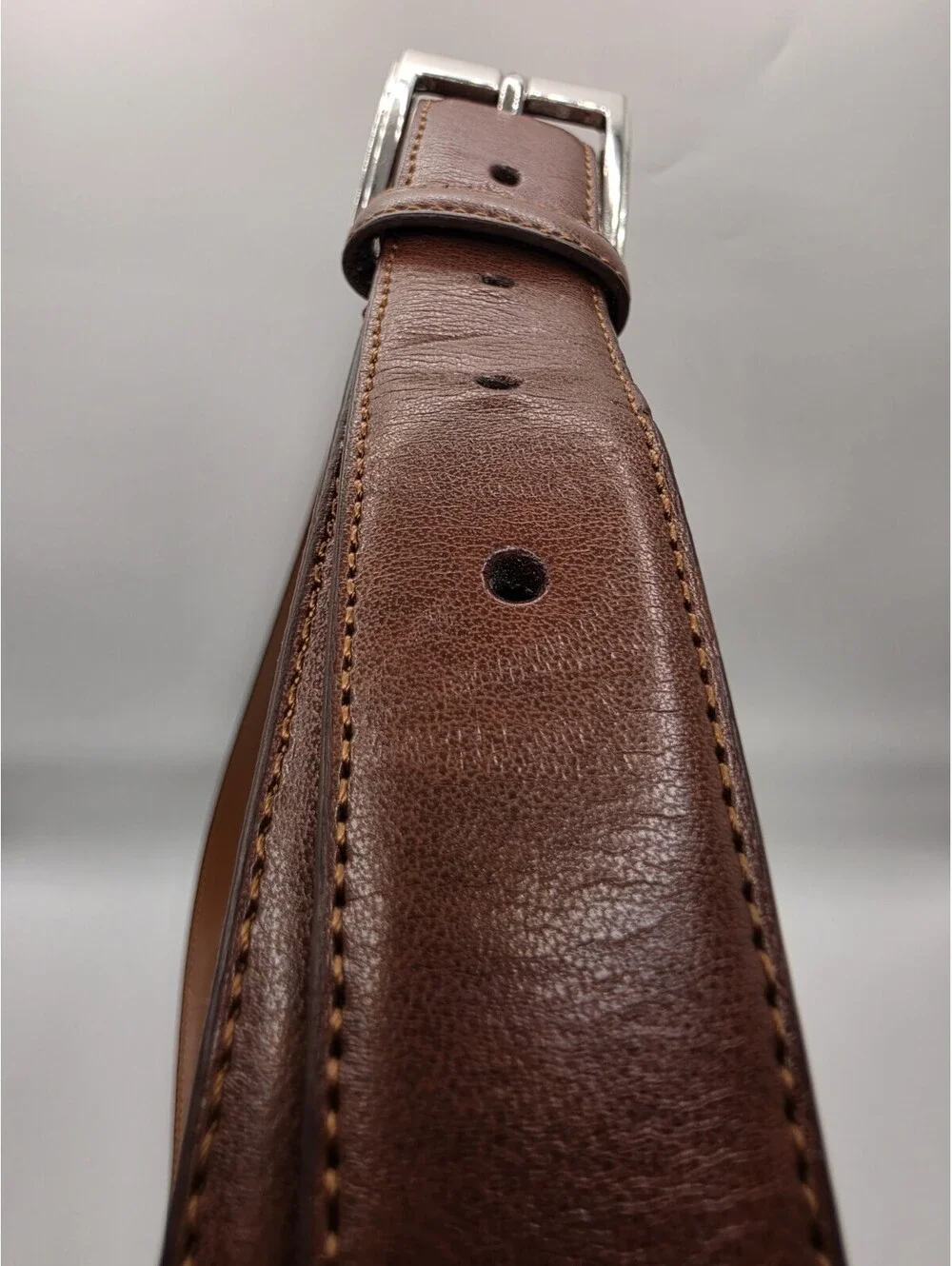 Chaps Ralph Lauren Men's Brown Leather Dress Belt Size 42 / 105 Style 4700169836